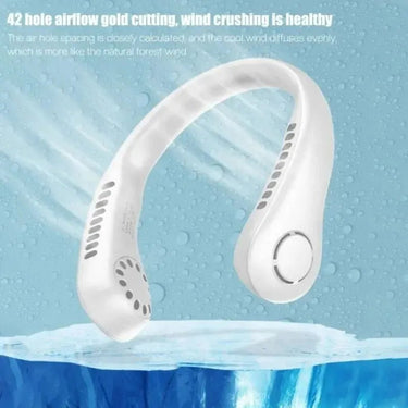 Bladeless Neck Fan - Portable 3 - Speed Air Cooler - InspiredGrabs.com